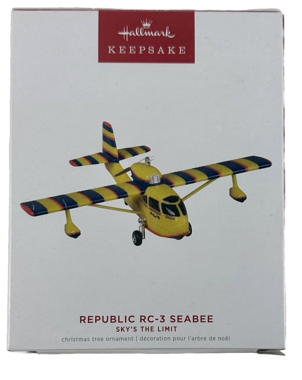 2022 Hallmark Keepsake Ornament Republic RC-3 Seabee Sky's The Limit Airplane